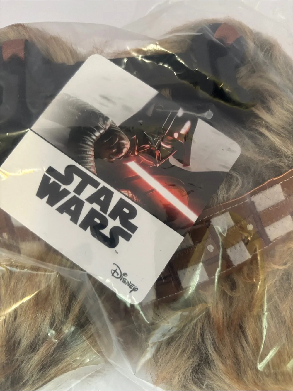 Star Wars Chewbacca Fuzzy Slippers - Brown and Tan Wookie Feet New size S 5-6